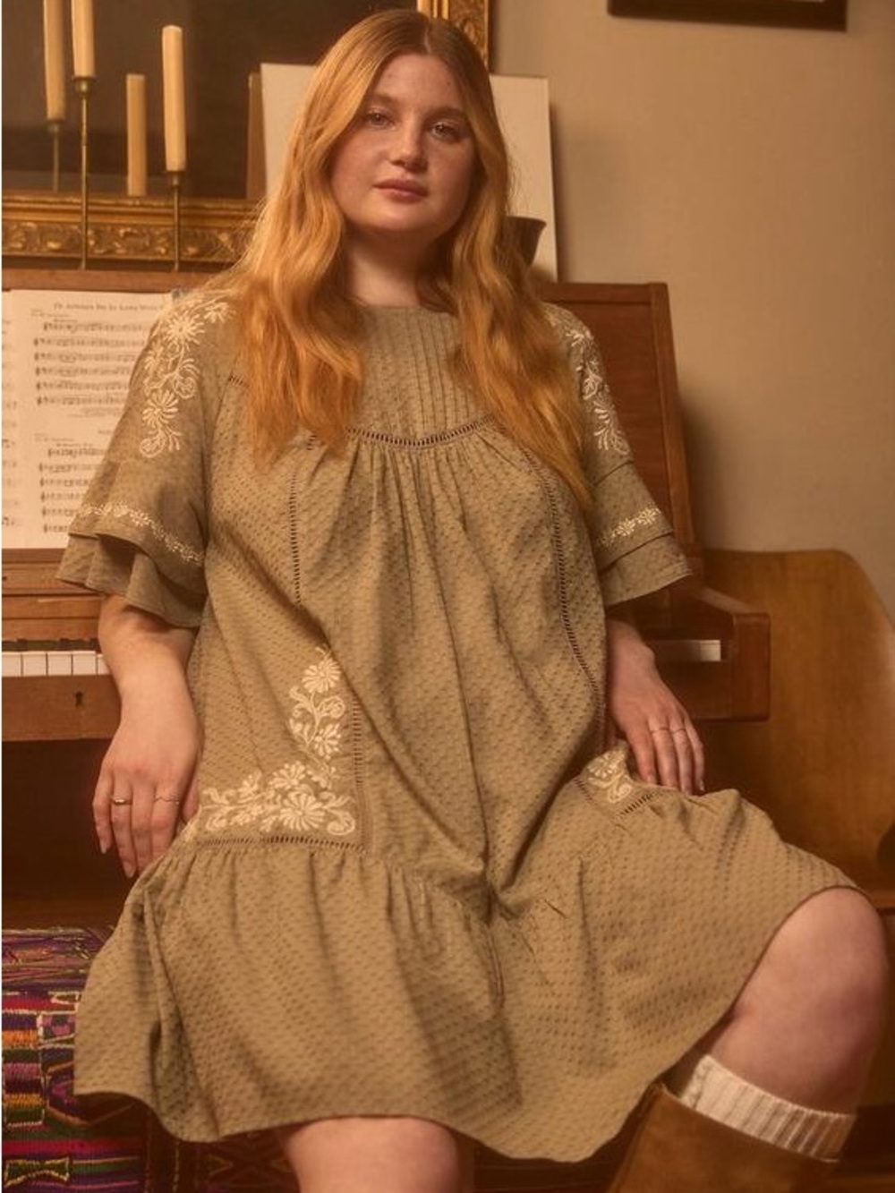 Torrid Festi Embroidered Raglan Dress
